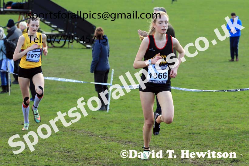 Womens Under-17s 2022 CAU Inter Counties Cross Country, Prestwold Hall, Loughborough.  Photo: David T. Hewitson/Sports for All Pics